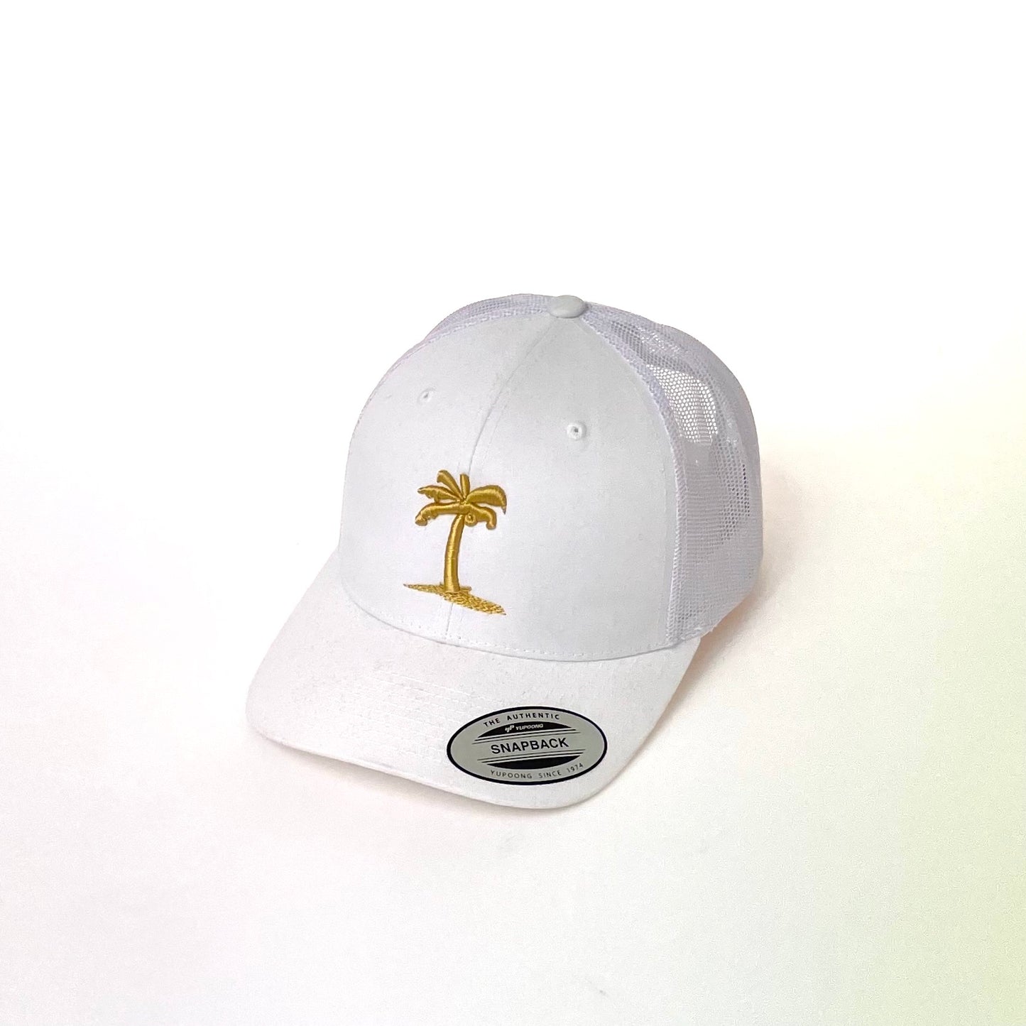 Tropical Snapback - White/Gold
