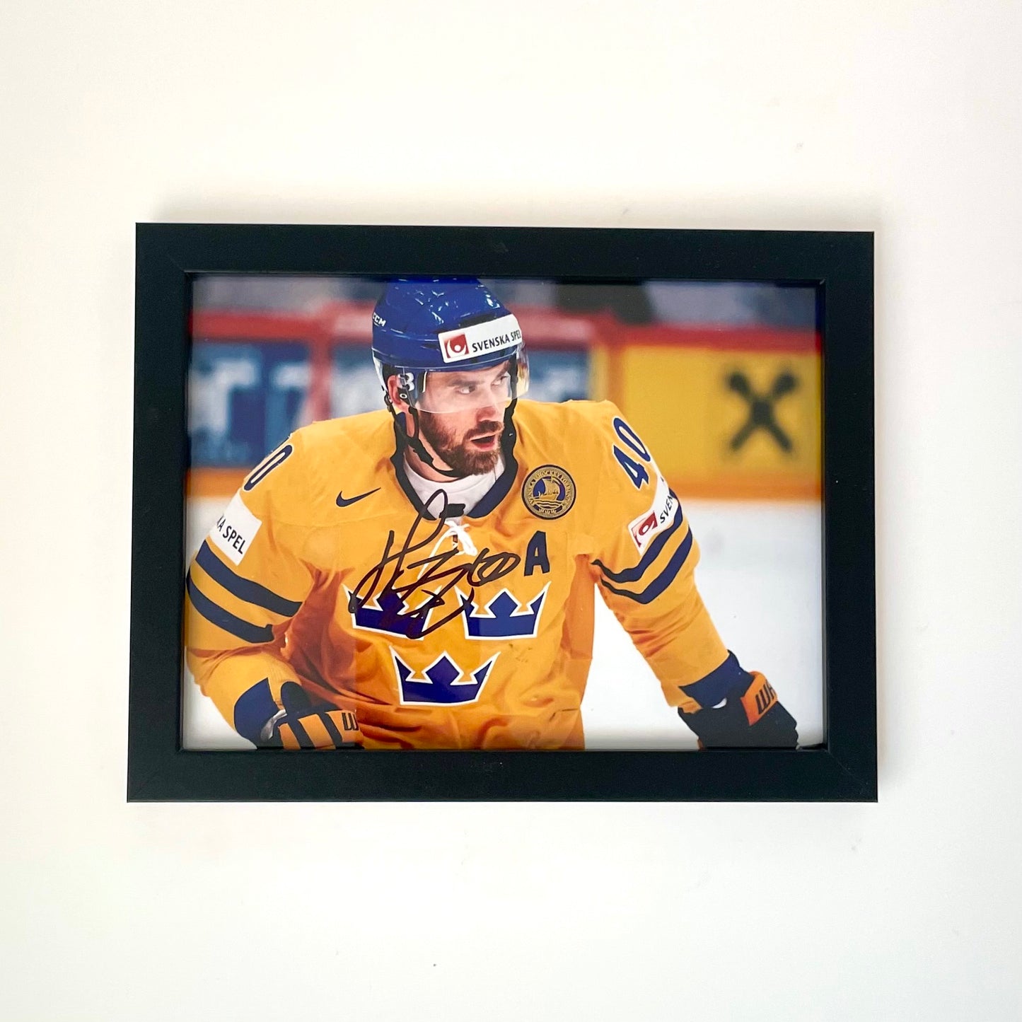 Signerad Tavla 17x22 cm - Henrik Zetterberg