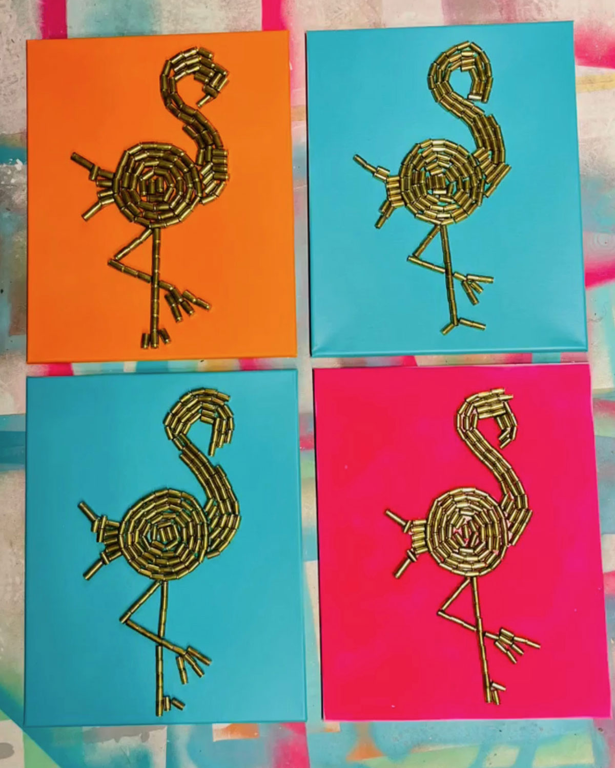 Flamingo Tropical, liten 30x40 cm