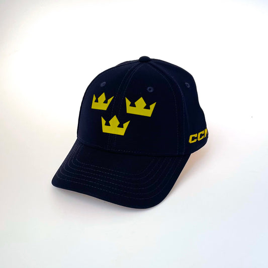Tre kronor keps signerad av Mika Zibanejad - Blå