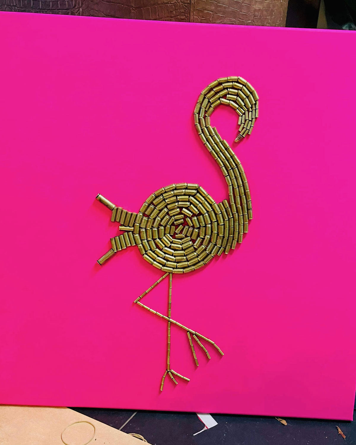 Flamingo Tropical, stor 80x80 cm