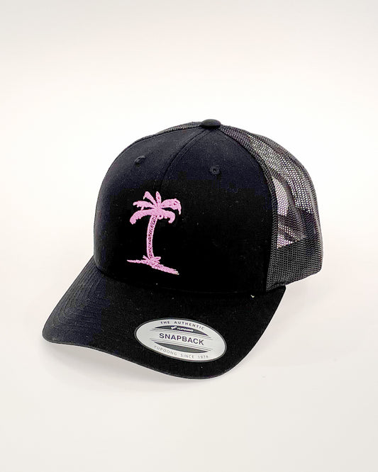 Tropical Snapback - Blk/Pink